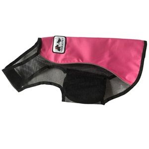 NEW Dog Jacket Vest Service Pink Black Mesh
